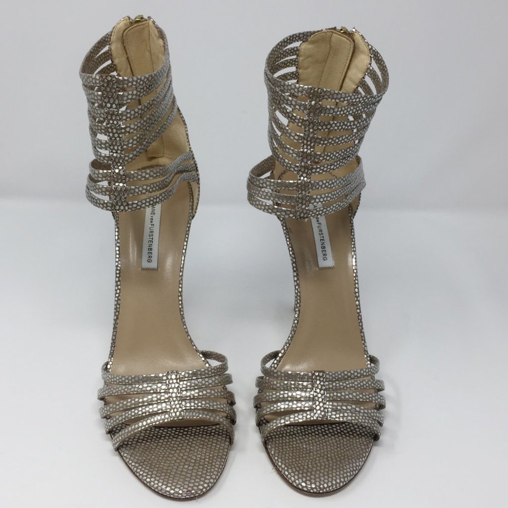 DVF Ursula Strappy Ankle Cuff Sandal 10